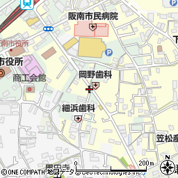 大阪府阪南市下出65周辺の地図