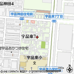 広島県広島市南区宇品東7丁目周辺の地図