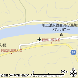 川上温泉周辺の地図