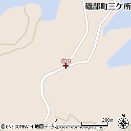 佐田周辺の地図