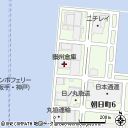 讃州倉庫株式会社　朝日町Ｇ地区倉庫周辺の地図