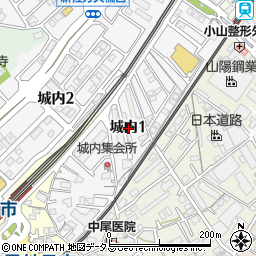 広島県廿日市市城内1丁目周辺の地図