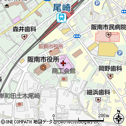 阪南市立文化センター周辺の地図
