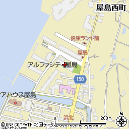 アルファシティ屋島弐番館周辺の地図