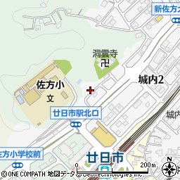 広島県廿日市市城内3丁目16周辺の地図