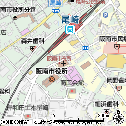 大阪府阪南市下出14周辺の地図