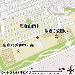 広島県広島市佐伯区海老山南周辺の地図