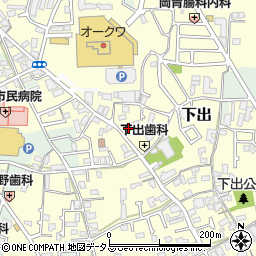 大阪府阪南市下出738周辺の地図