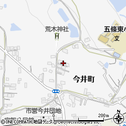 奈良県五條市今井町周辺の地図