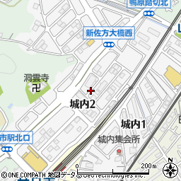 広島県廿日市市城内周辺の地図