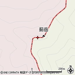 薊岳周辺の地図