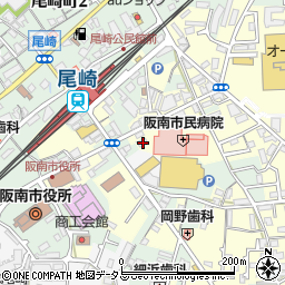 大阪府阪南市下出52周辺の地図