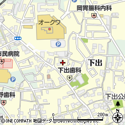 大阪府阪南市下出737周辺の地図