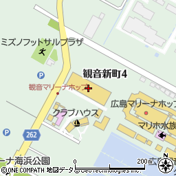 ナップス広島店周辺の地図