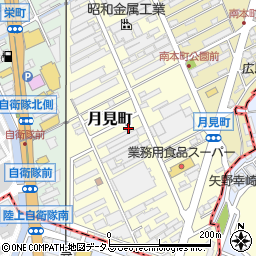 広島県安芸郡海田町月見町周辺の地図