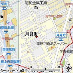 広島県海田町（安芸郡）月見町周辺の地図