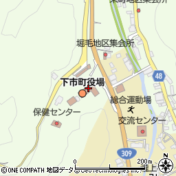 奈良県下市町（吉野郡）周辺の地図