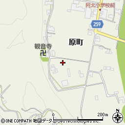 奈良県五條市原町周辺の地図