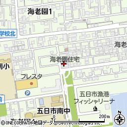 広島県広島市佐伯区海老園周辺の地図