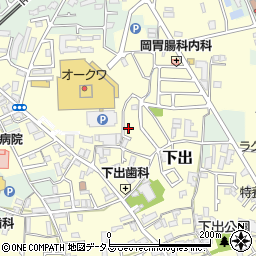 大阪府阪南市下出741周辺の地図