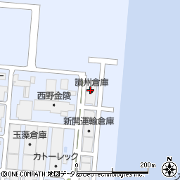 讃州倉庫株式会社　朝日新町団地倉庫Ｆ周辺の地図