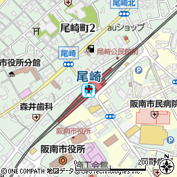 大阪府阪南市周辺の地図