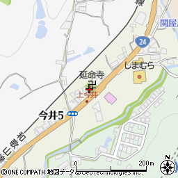 上垣内集会所周辺の地図