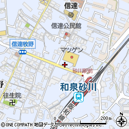 三井住友銀行泉南支店和泉砂川出張所周辺の地図