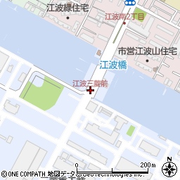 江波三菱前周辺の地図