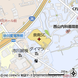 泉南ショッピングセンター周辺の地図