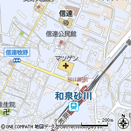 株式会社松源　和泉砂川店周辺の地図
