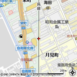 広島県安芸郡海田町栄町周辺の地図