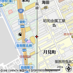 広島県海田町（安芸郡）栄町周辺の地図