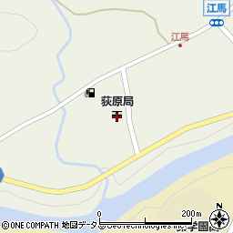荻原郵便局周辺の地図