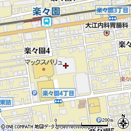 リトルマーメイド楽々園店周辺の地図