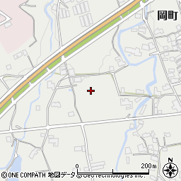 奈良県五條市岡町周辺の地図