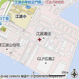 正栄自動車江波工場周辺の地図