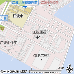 広島県広島市中区江波南周辺の地図