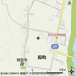 奈良県五條市原町222周辺の地図