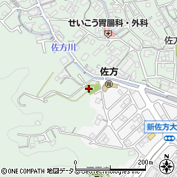 佐方八幡神社周辺の地図