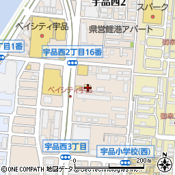 丸亀製麺 広島宇品店周辺の地図