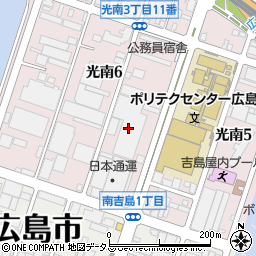 岡山県貨物運送株式会社　広島主管支店周辺の地図