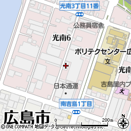 岡山県貨物運送　広島主管支店周辺の地図