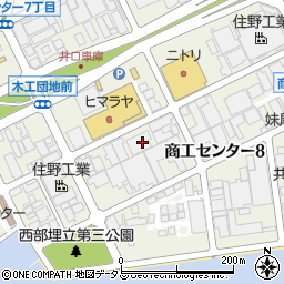 広島県広島市西区商工センター8丁目周辺の地図
