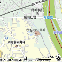 阪南市営尾崎プール周辺の地図