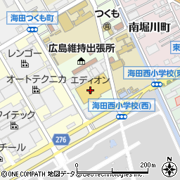 広島県安芸郡海田町南つくも町13周辺の地図