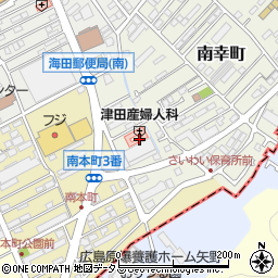 津田産婦人科クリニック周辺の地図