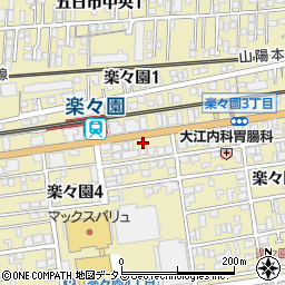島根不動産株式会社　ピタットハウス楽々園店周辺の地図