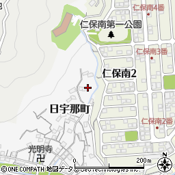 広島県広島市南区日宇那町25周辺の地図