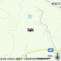 兵庫県洲本市中川原町安坂周辺の地図